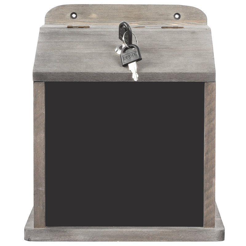 Locking Drop Box, Grey