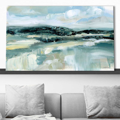 Les nuages au sommet d'une colline par Katrina Pete - Peinture