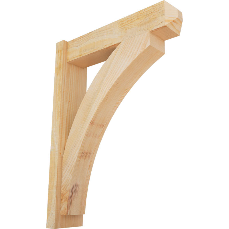 Persienne en bois rustique Thorton Craftsman, Sapin Douglas de 6 po (sciage brut),  P 24 po x H 32 po 