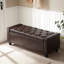 Faux Leather Upholstered Storage Bench-1059878833