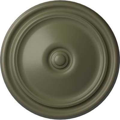 Médaillon de plafond Endurathane Nadia, DE 12 1/8 po x P 3 5/8 po x P 7/8 po (convient aux auvents jusqu'à 4 7/8 po), finition topaze fumée peinte à la main