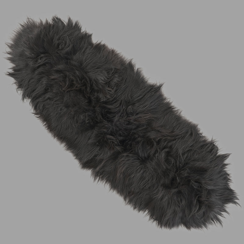 Kearney Solid Colour Sheepskin Area Rug, Runner 75 x 200cm