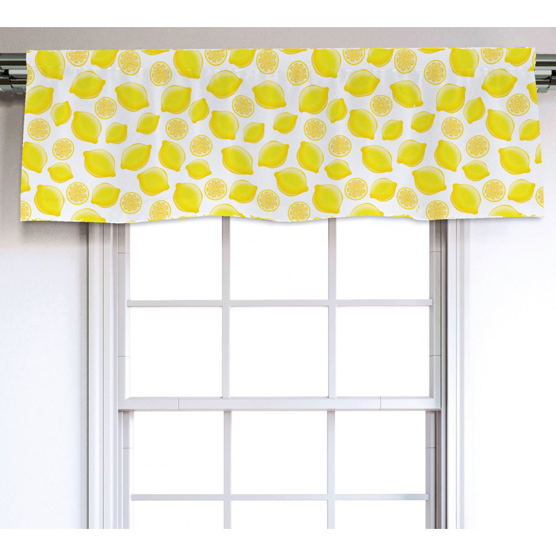 Sateen Ruffled Window Valance
