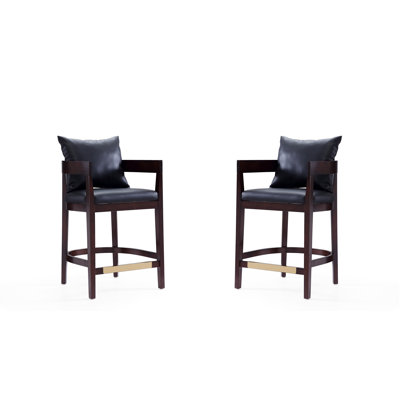 Ritz Upholstered Counter Stool with Solid Wood Frame