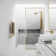 Meridian 34" W x 74" H Fixed Framed Shower Screen with 3/8" Glass