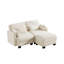 Canapé d'angle à compression, causeuse moderne réglable en chenille beige pour la maison
