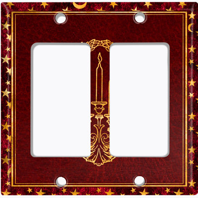 Patterned 2 - Gang Standard Wall Plate