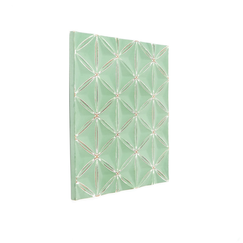 Diamonds Panel Wooden Decorative Board – Soil, Green