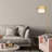 Palen 62.25"H Arched Floor Lamp with Mixed-Material Shade