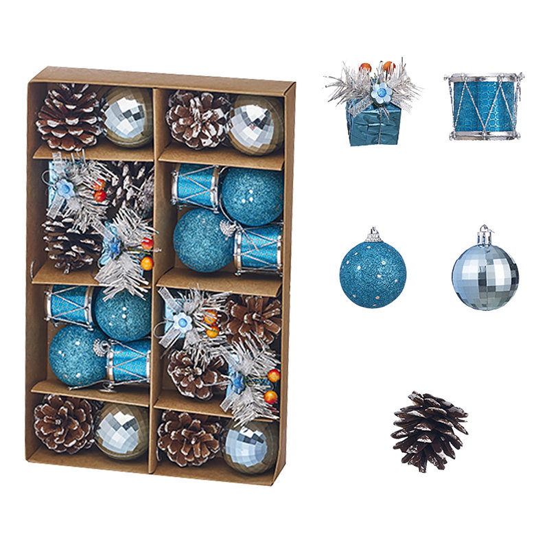 Arbre de Noël 24 pièces 24 pièces, Blue