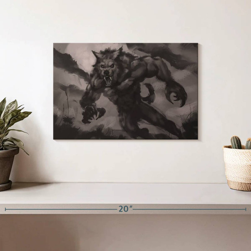 Kelan Werewolf, 8" H x 12" W