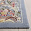 Brayton Floral Hand Hooked Wool Blue Area Rug-21279194