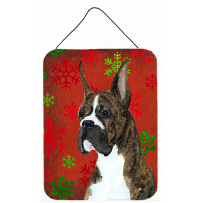 Snowflakes Holiday Christmas Print on Plaque