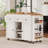 85.5" Kitchen Island With Extendable Dining Table, 3 Side Open Shelves, Power Outlet, 3 Drawers & 2 Doors-1557703910