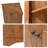 Modern Waterproof Corner Storage Cabinet, Sturdy MDF Triangle Floor Cabinet With Doors For Bathroom & Kitchen-2015901564