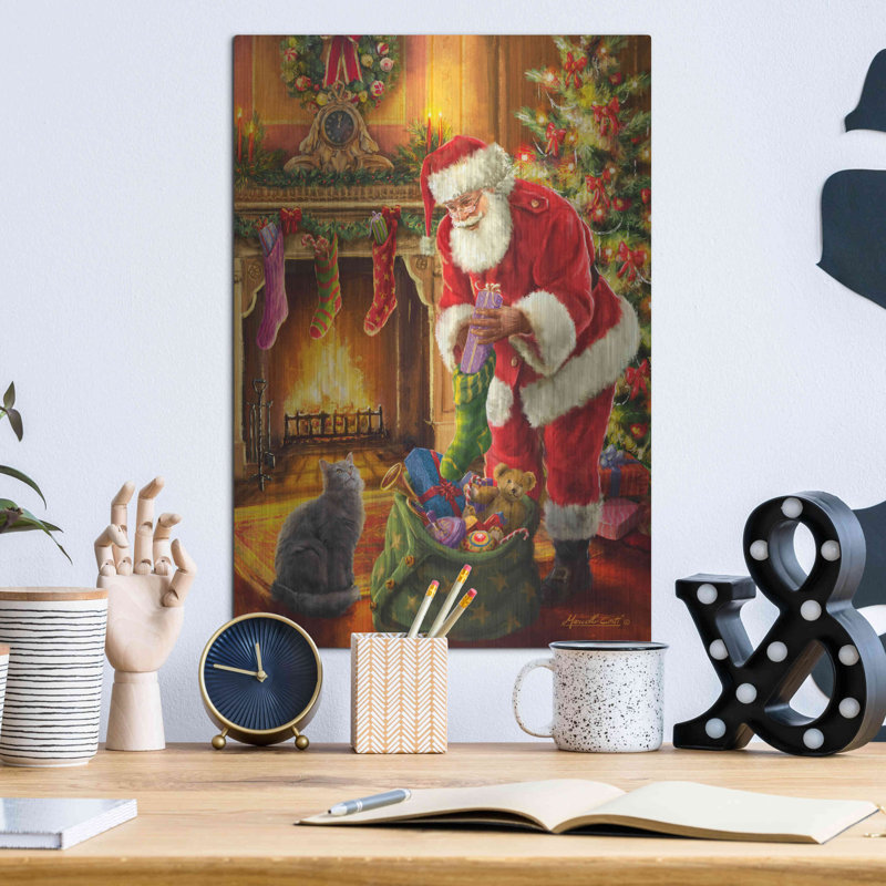 «Santa Has Arrived» par Ali Corti, H 16 po x l 12 po