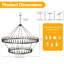 Lustre en forme de roue de chariot 88 lumières noires 88 lumières pour plafonds hauts - 98,42 po-1056472978-1056473068-1056472981