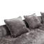 Tissu modulaire en chenille, canapé en forme de U à 5 nuages avec coussins, coussin épais pour le salon, 5 sièges, coussins et coussins