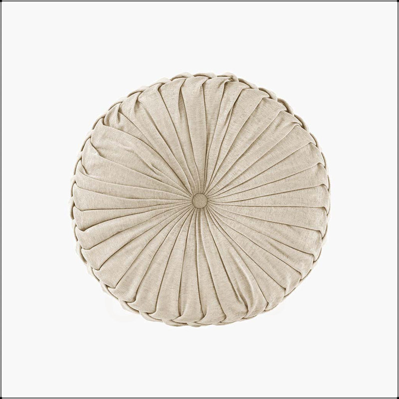 Coussin de sol en poly chenille, Ivoire ivoire