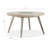 Abime Round with Solid Wood Base Dining Table