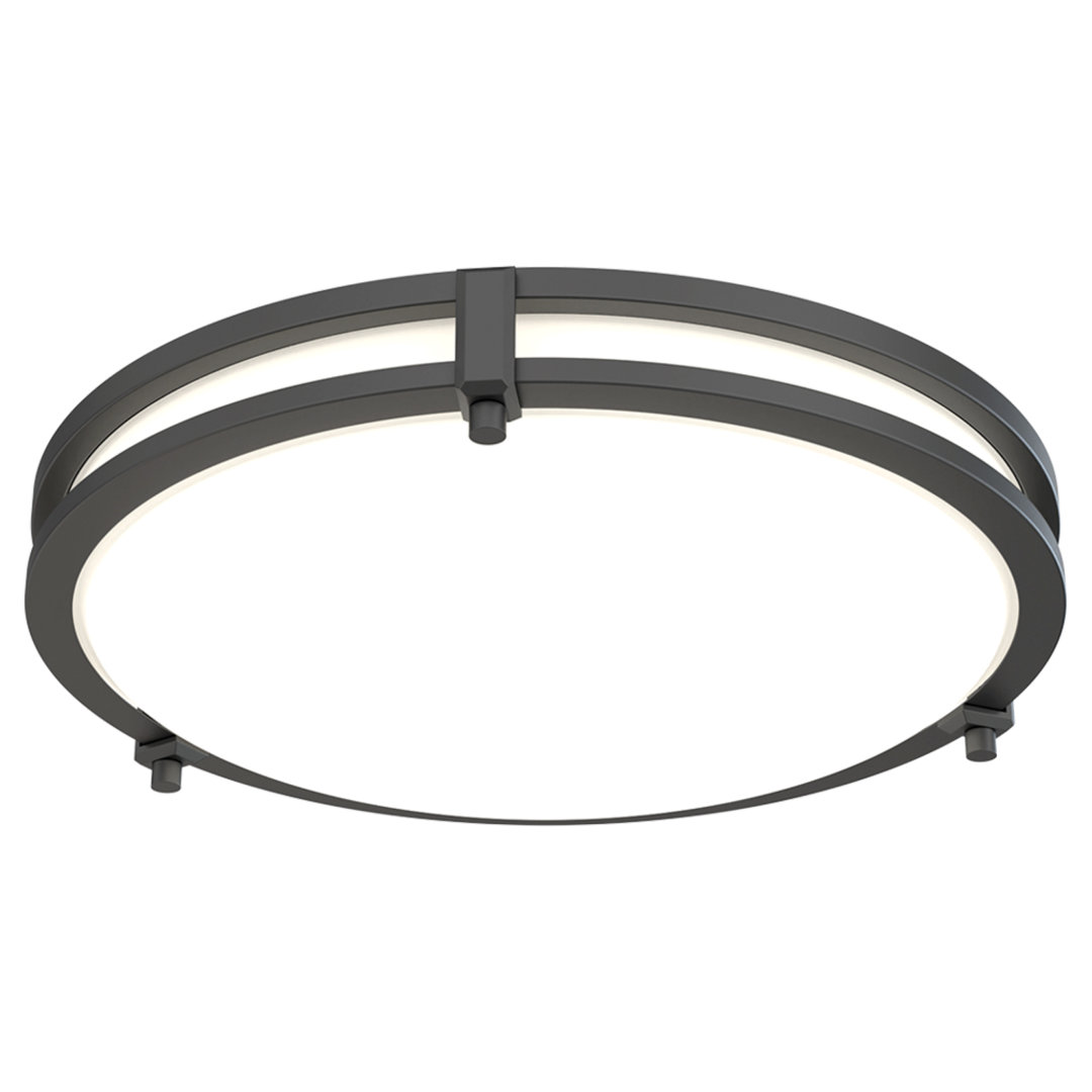 Saturn 13 in. Flush Mount Switchable Brushed Nickel Ivy Bronx Fixture 