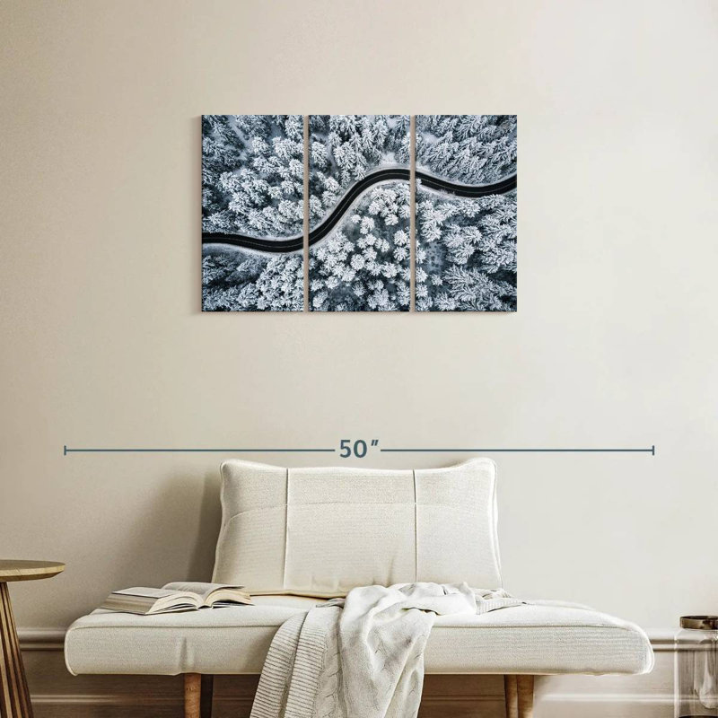 Mehar Snow Forest Road, 20" H x 33" W
