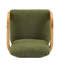 Ensemble de 2 chaises de salle à manger avec dossier coussiné, tissu bouclé, structure en bois massif de couleur naturelle-112335475-112335473