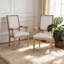 Chaise rembourrée avec pieds en bois d'hévéa-456758751