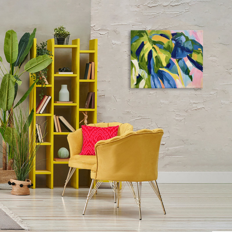 «Tropical Leaves Layered» par Ramona Murdock, H 24 po x l 30 po