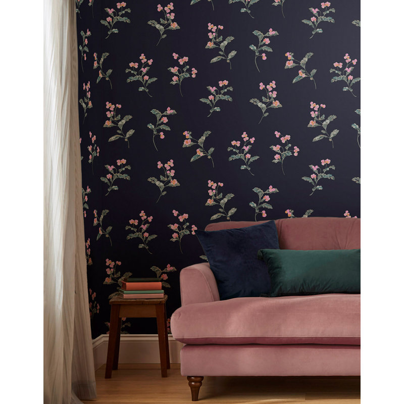 Joules Swanton Floral Midnight Wallpaper