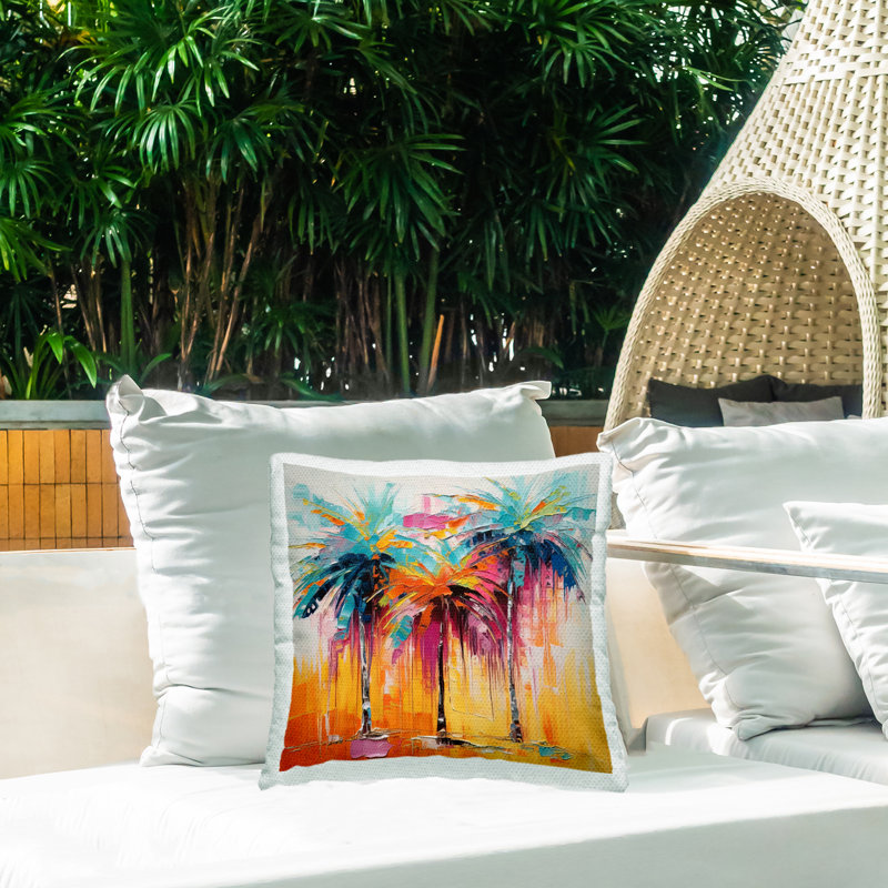 Abstract Outdoor Throw Pillow