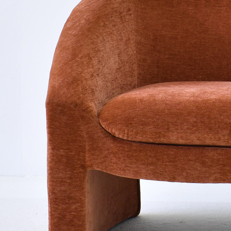 Fauteuil d'appoint en chenille l 32 po Ichika, Chenille Terra Performance