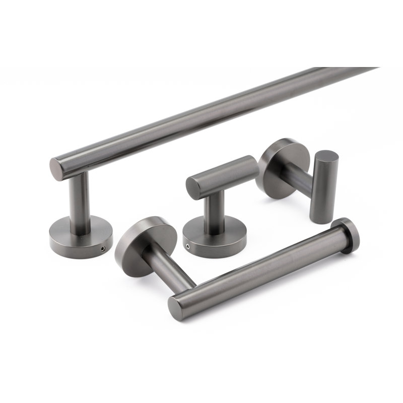 Ensemble de quincaillerie de salle de bain 4 pièces, Pistolet mat Gary