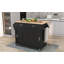 Kitchen Cart With Rubber Wood Drop-Leaf Countertop-1830992918