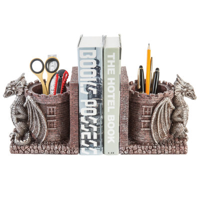Resin Concrete Agate Non-Skid Bookends Bookend