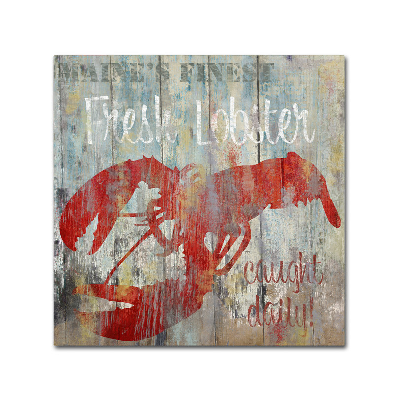 "Jadaya" restaurant fruits de mer III "par Color Bakery, impression sur toile tendue, H 35 po x l 35 po x P 2 po