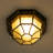 11.4" D x 4.7" H Retro Flush Mount Light