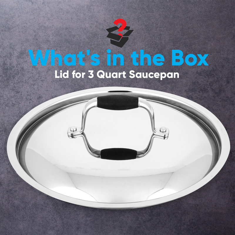 NutriChef 7.76'' Stainless Steel Lid