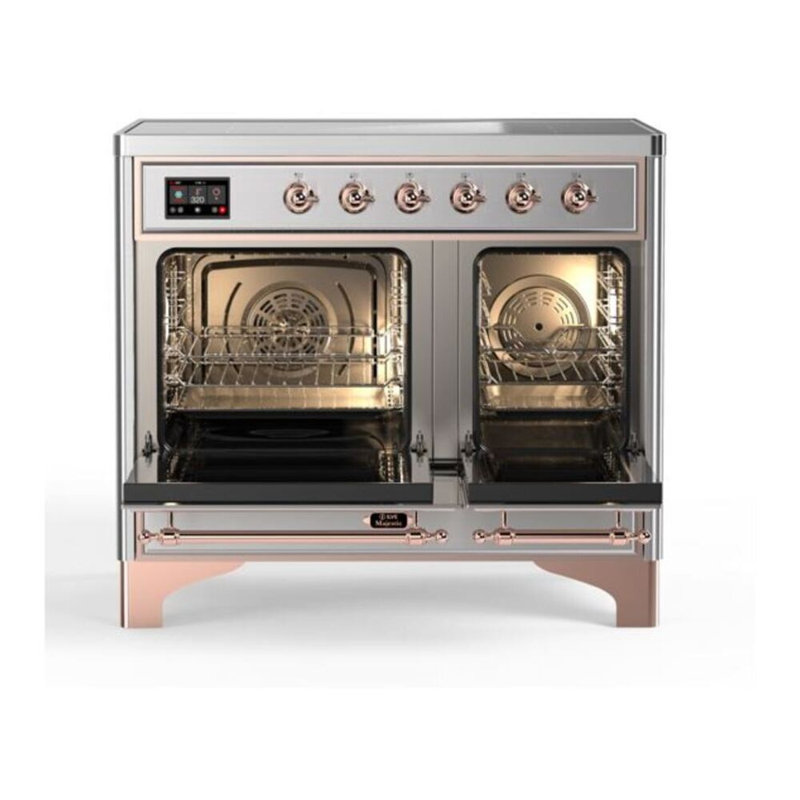 Majestic II 40" Freestanding Induction Range, Stainless Steel/Copper