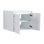 Armoire murale 24 po blanc brillant, 2 portes à fermeture en douceur, montage flottant, emballé pour le rangement, pour la salle de bain, le rangement, la chambre à coucher, le bureau, les charnières fermées, l'organisation idéale pour les petits articles en contreplaqué, spacieuse