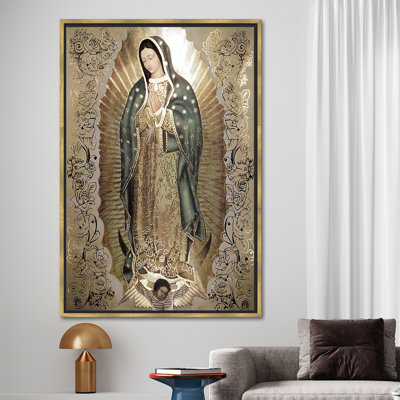The Virgin Of Guadalupe, Our Lady of Guadalupe Canvas Art, Immaculate Mary Art Canvas, Abstract Canvas Art,