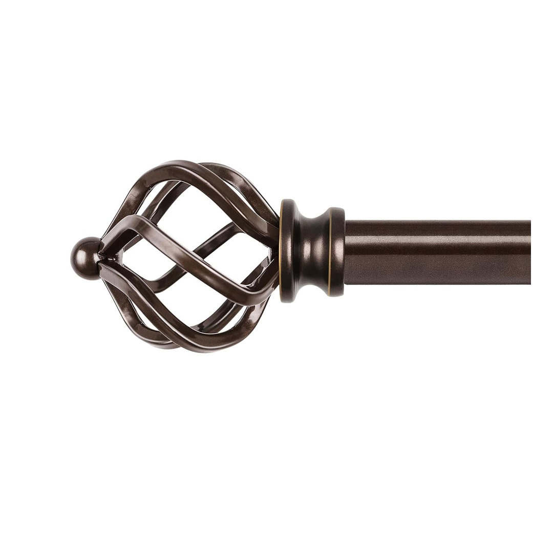 80cm Straight Tension Shower Curtain Rod & Hook Set
