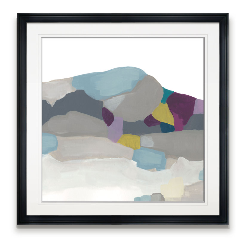 " Valley Prism II ", 24" H x 24" W x 1.5" D, Black Framed