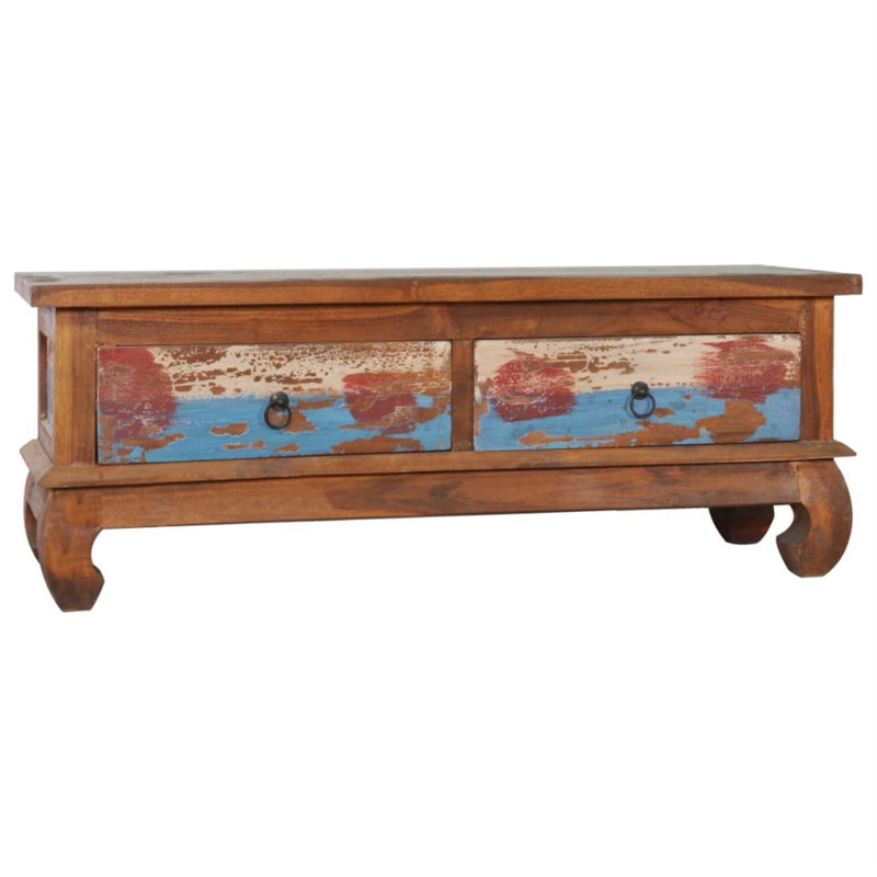 Solid Wood TV Stand, Multicolor