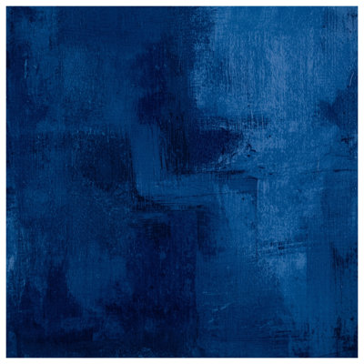 Toile de galerie texturée bleue abstraite en plusieurs tailles