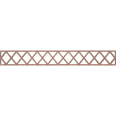 46 1/4"W x 6"H x 3/8"T Wolford Fretwork Moulding, Walnut