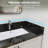 21'' W X 4'' D Marble Black Polished Sidesplash Rectangular Vanity Top Side Splash for Bathroom Countertop