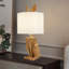 Lampe de table dorée avec interrupteur à bouton-poussoir