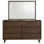Commode élégante à 6 tiroirs avec miroir pour la vie organisée