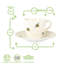 Bee Casual Espresso Cup & Saucer